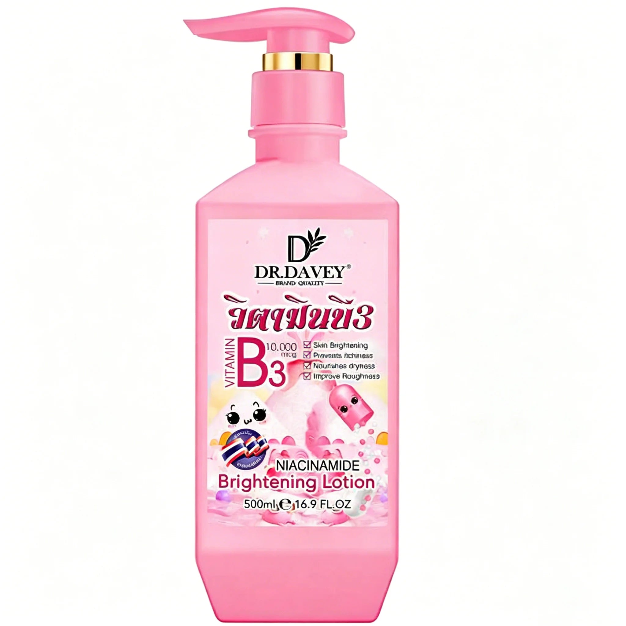 Vitamin B3 Niacinamide Brightening Body Lotion Moisturizes and Nourishes the Skin Leaving a Refreshing and Non Greasy Fragrance