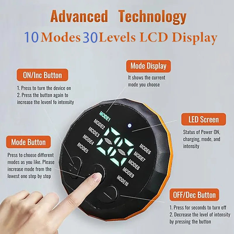 Abdominal Toning Belt EMS Muscle Stimulator for Effective Home Fitness Relaxation Treatment Tidesmit