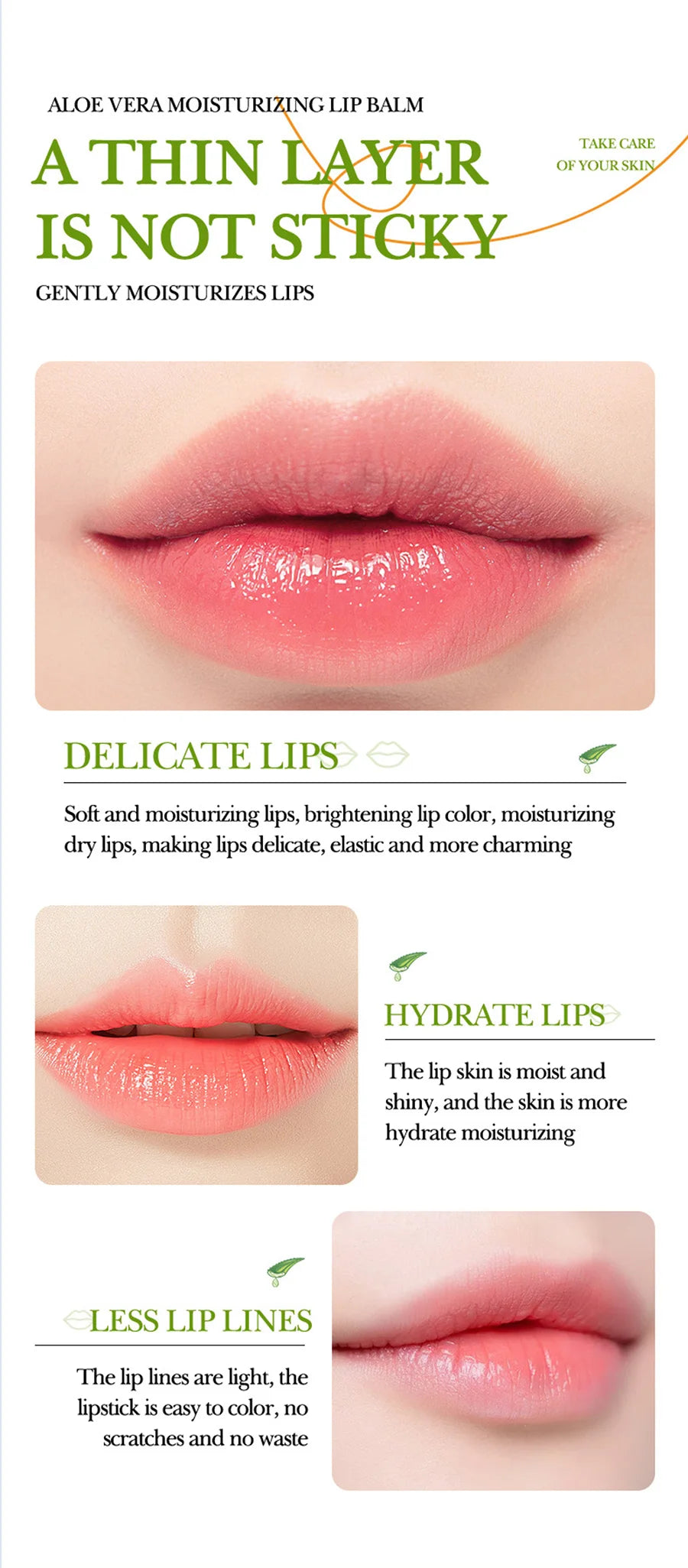 Aloe Vera Lip Balm and Hand Cream Set for Deep Skin Hydration - Cruelty-Free Lip Care Tidesmit