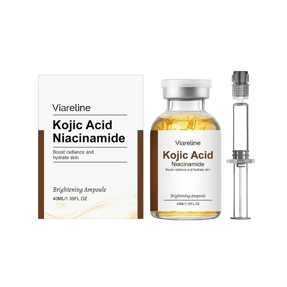 Brightening Kojic Acid & Niacinamide Ampoule 40ml Even Skin Tone Hydrating Moisturizing Dual Care Easy To Use Skincare