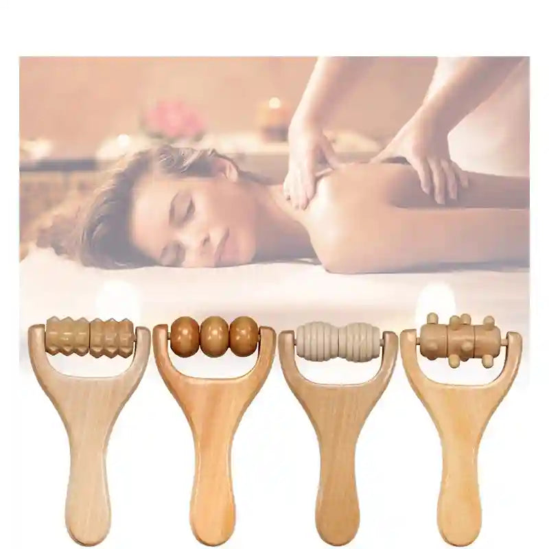 Wooden Massage Roller for Cellulite and Muscle Tension Relief - A-1pcs Massage Roller Tidesmit
