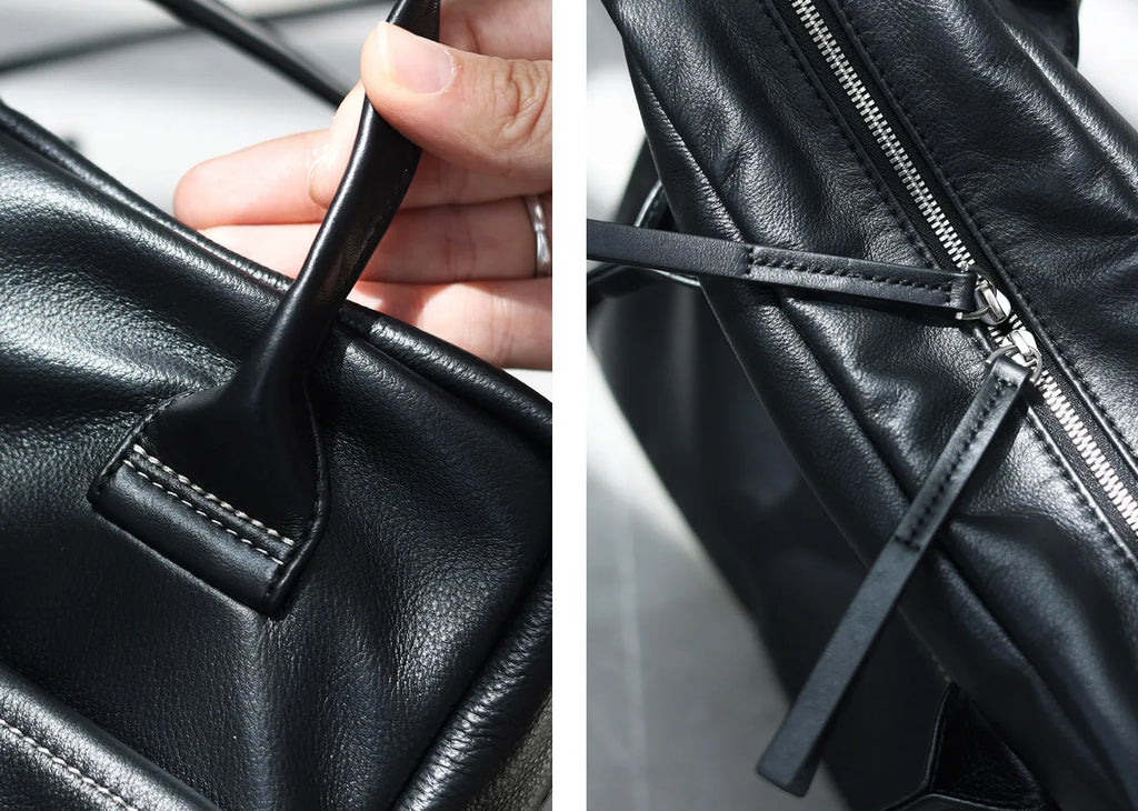 Soft Genuine Leather Women Single Shoudler Bags Small Size Zipper Tote Fashion Versatile Handbag Luxury Design