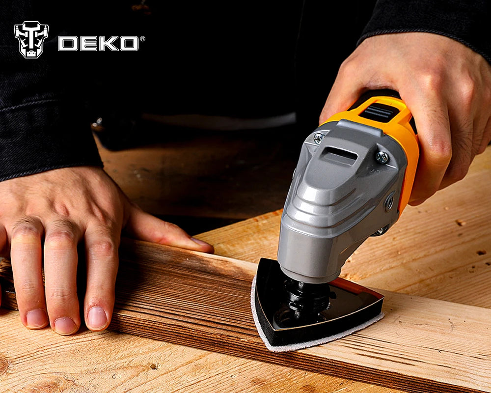 DEKO DKOM40LD1 Electric Multifunction Oscillating Tool 220V Electric Trimmer Saw Variable Speed for Home DIY Woodworking