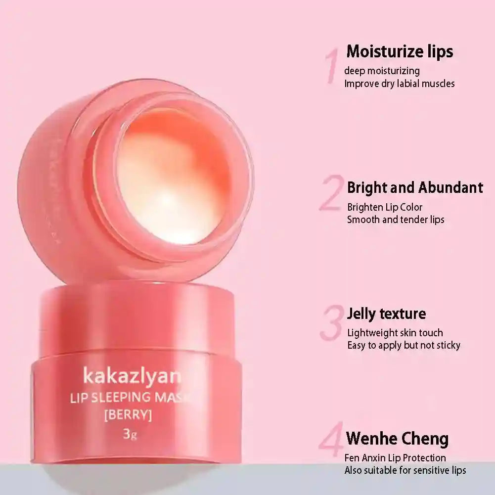 Strawberry Lip Balm Set: Hydrating Lip Treatment & Jelly Mask (2PCS) Lip Care Tidesmit