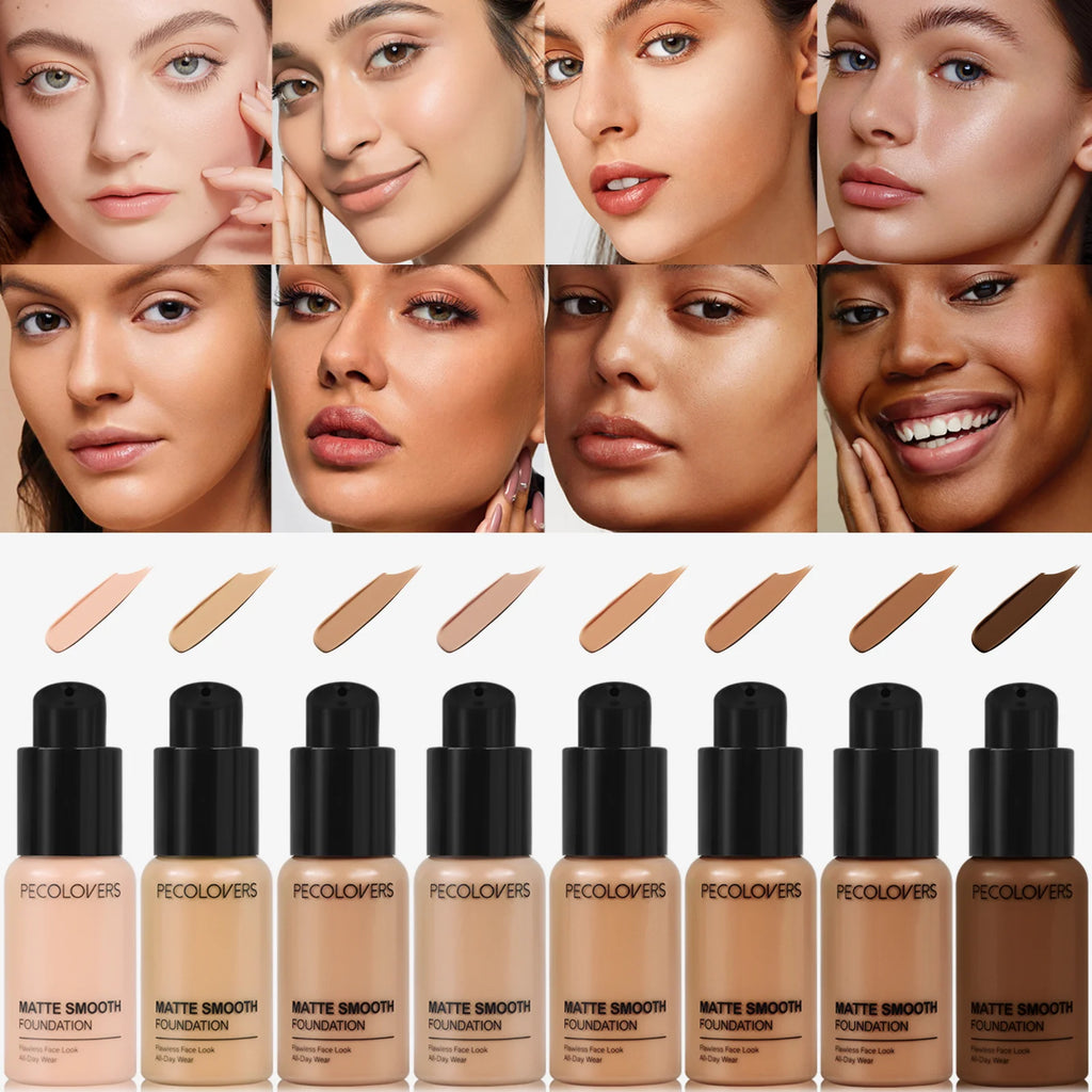 Tidesmit Matte Smooth Liquid Foundation for full coverage and natural multi-tone finish with all-day wear
