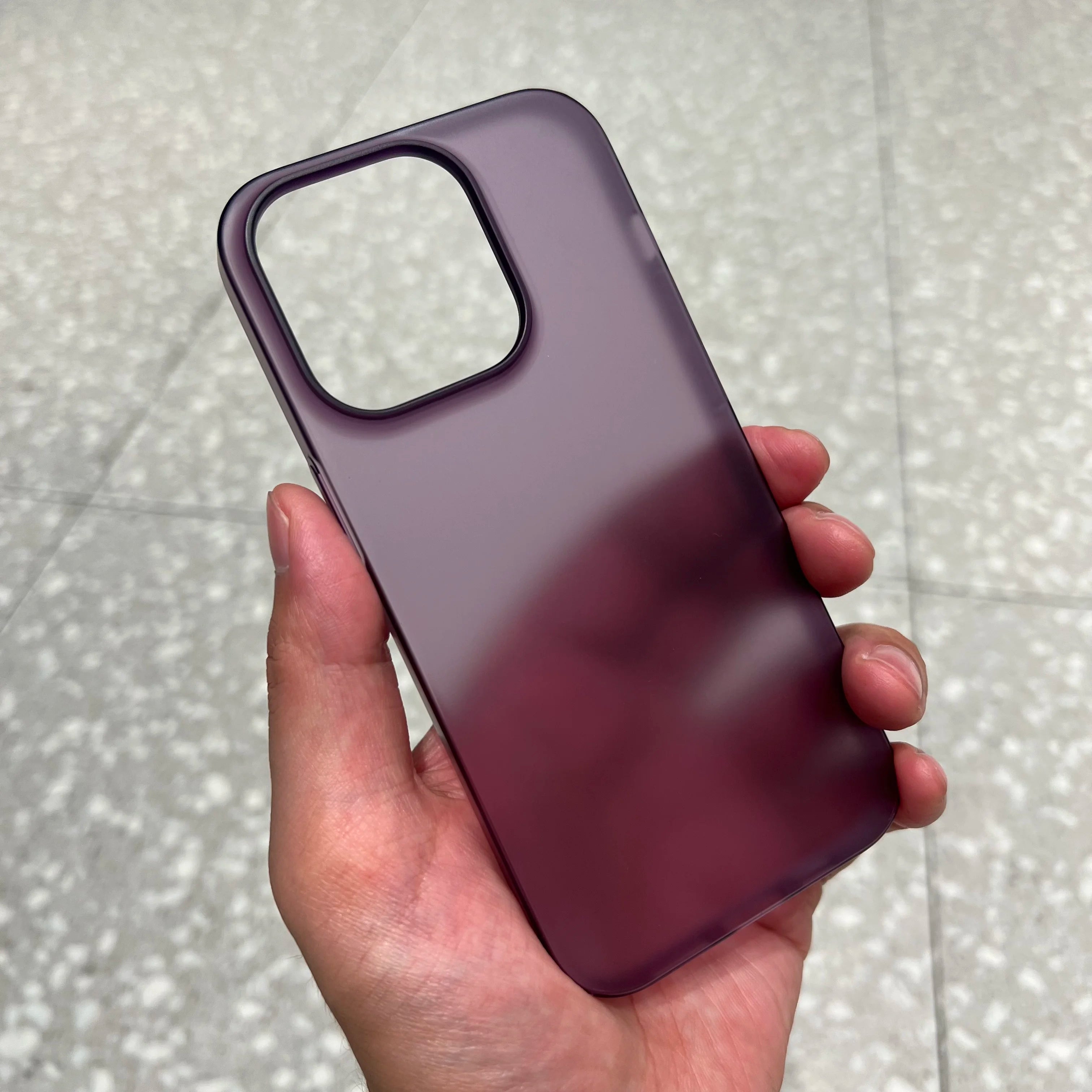 iPhone 17 Matte Case: Slim Translucent Hard Shell by Tidesmit Dark Purple Tidesmit