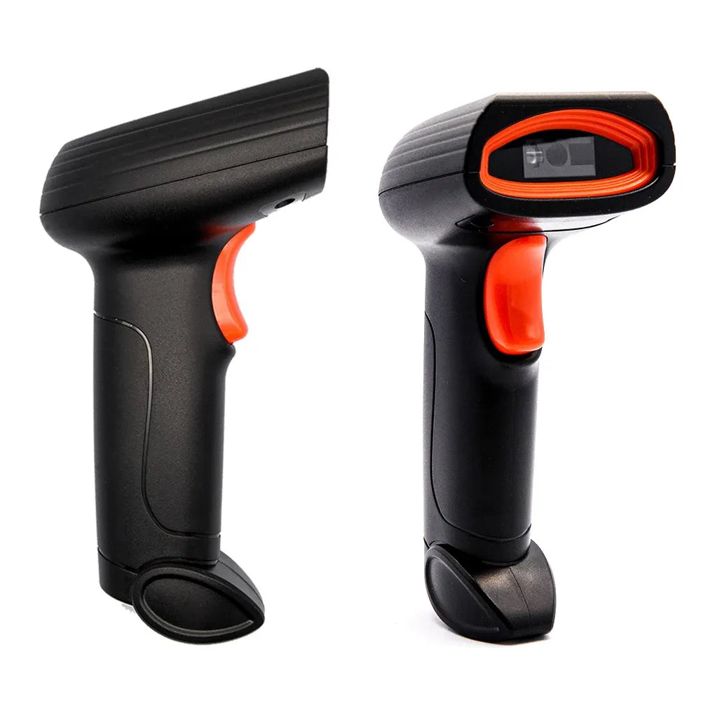 Handheld QR Code Scanner 1D 2D Wired Barcode Scanner or Wireless Bar code Scanner or Bluetooth Code Reader for PDF417 DataMatrix