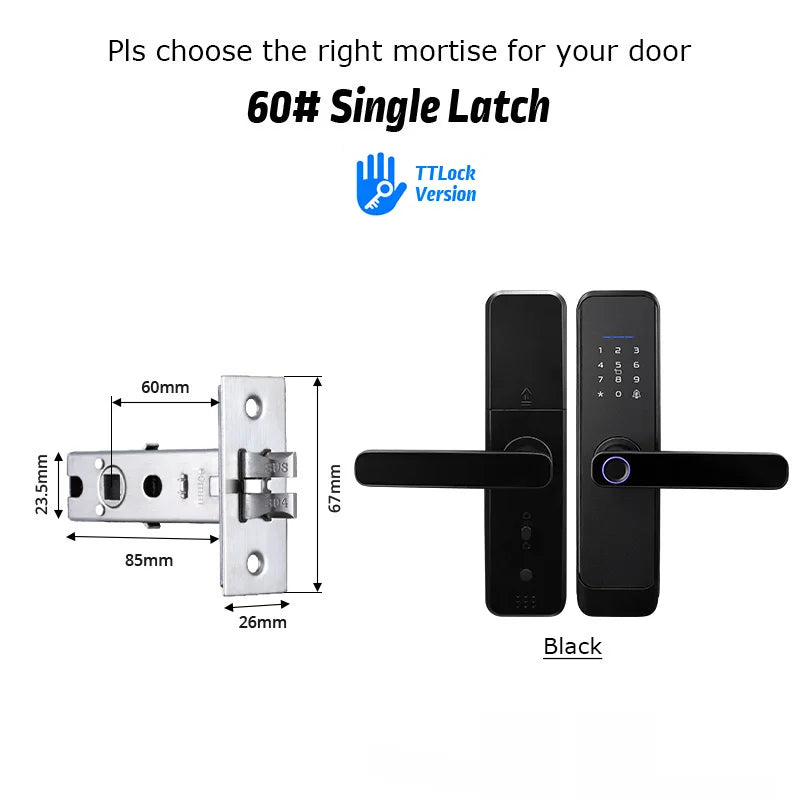 Fingerprint Lock Waterproof Wifi Remote Control Bluetooth TTLock App Card Digital Code Keyless Electronic Smart Door Lock