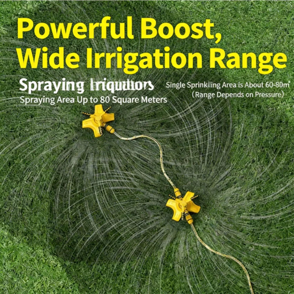 360 °   Automatic Rotating Water Pipe Set, Garden Lawn Sprinkler, Yard Tree Coverage Watering Irrigation Sprayer