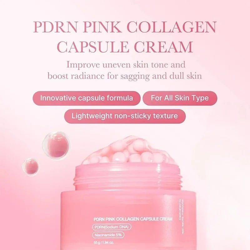 Collagen Boosting Face Cream Hydrating Moisturizer With Hyaluronic Acid For Dry Skin Korean Skin Care