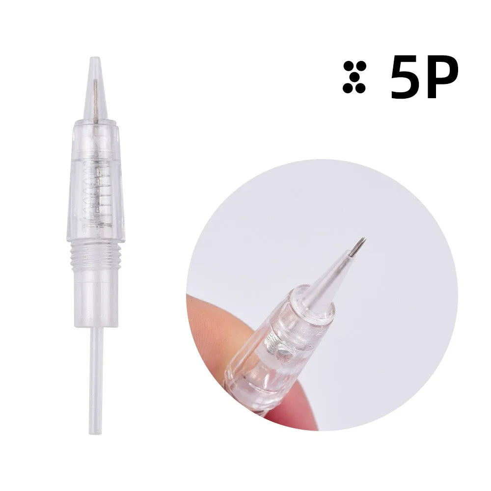 PMU Machine: Digital LED Rotary Permanent Makeup Device Kit Permanent Makeup Machines 5P-30pcs Neeldes Tidesmit
