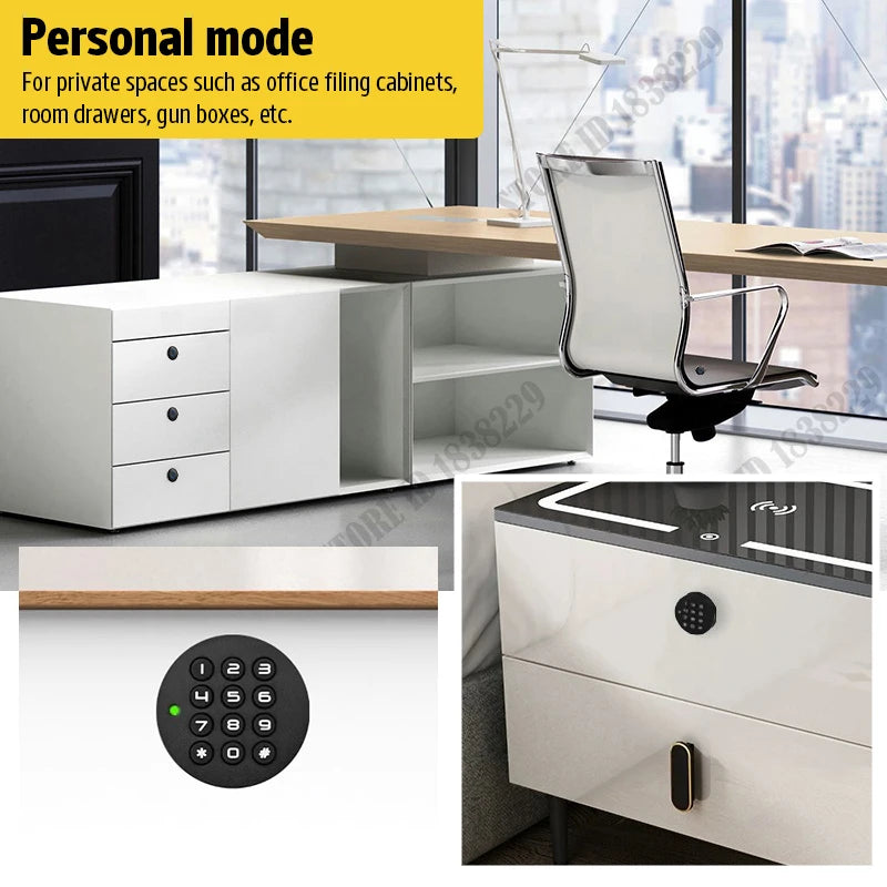 KAK Security Cabinet Password Locks Keyless Door Lock Drawer Combination Code Lock for Gym Locker Lock Electronic Furniture Lock