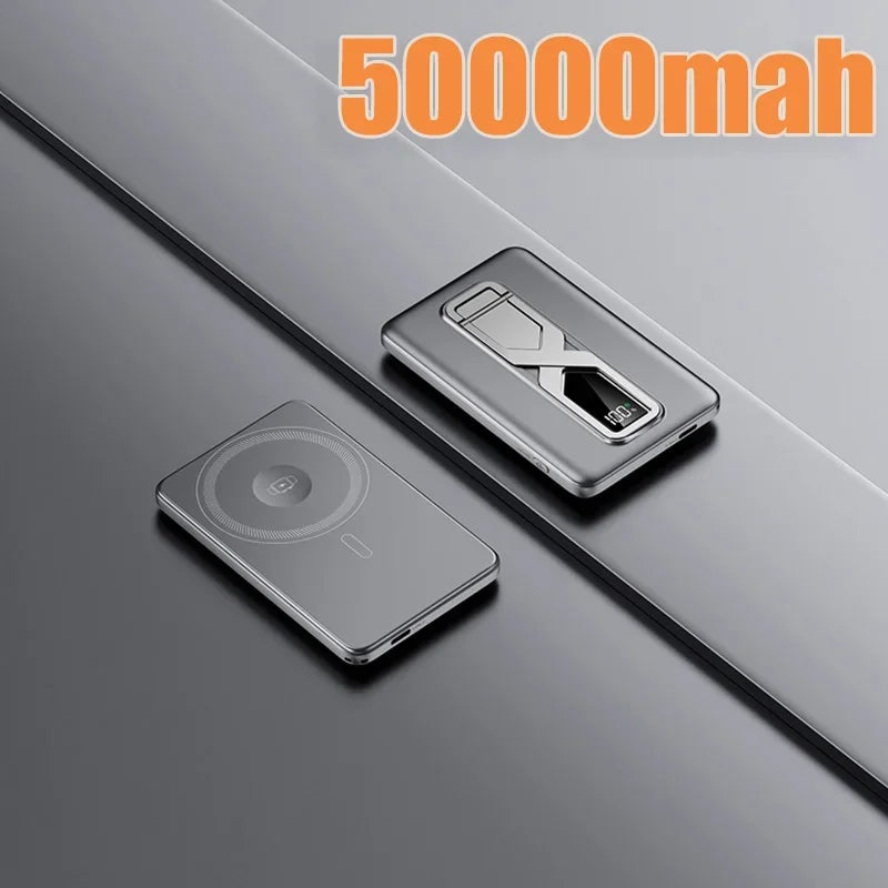 Magnetic Power Bank 10000mAh PD 20W Fast Charger - Tidesmit Gray 50000mah Tidesmit