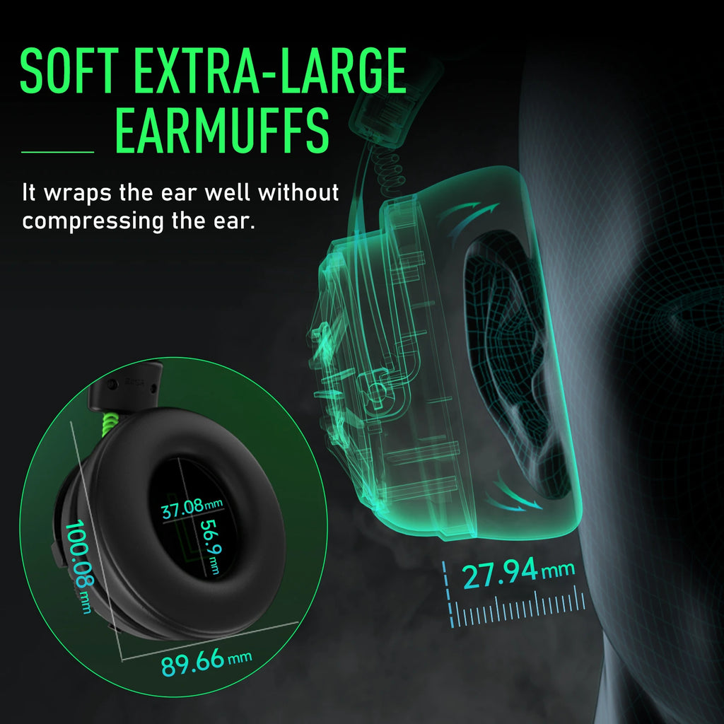 7.1 Surround Sound Gaming Headphones with ENC Mic - E5000 Pro Tidesmit