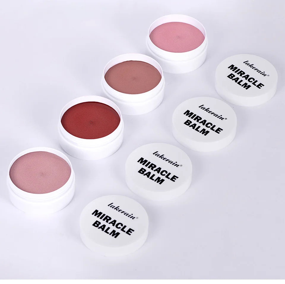 Tidesmit 4 Colors Multi-Purpose Cream Blush and Lipstick swatch showing nourishing lightweight Korean makeup texture