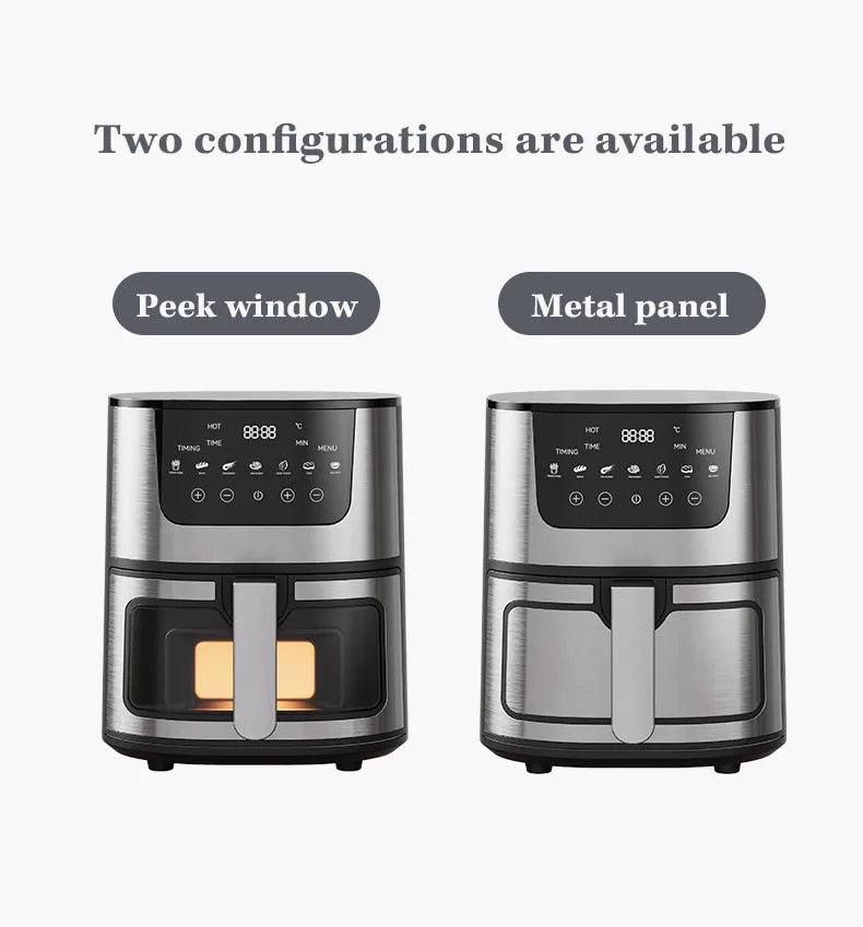 Hot Sales Air Fryer 7L Oil-free Air Fryer 360°Baking Convection Oven Air Fryers For Chicken Wings Fries Chips Healthy Cooker