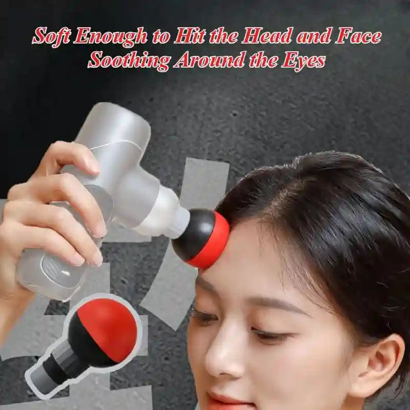 Massage Gun Replacement Heads | Soft Silicone Deep Tissue Attachments Fascia Gun Tidesmit