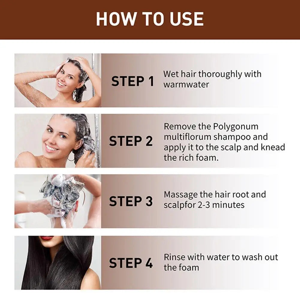 Polygonum Hair Darkening Shampoo Soap Repair Gray White Hair Color To Black Shampoo Soap Hair Nourishing Handmade Shampoo Soap