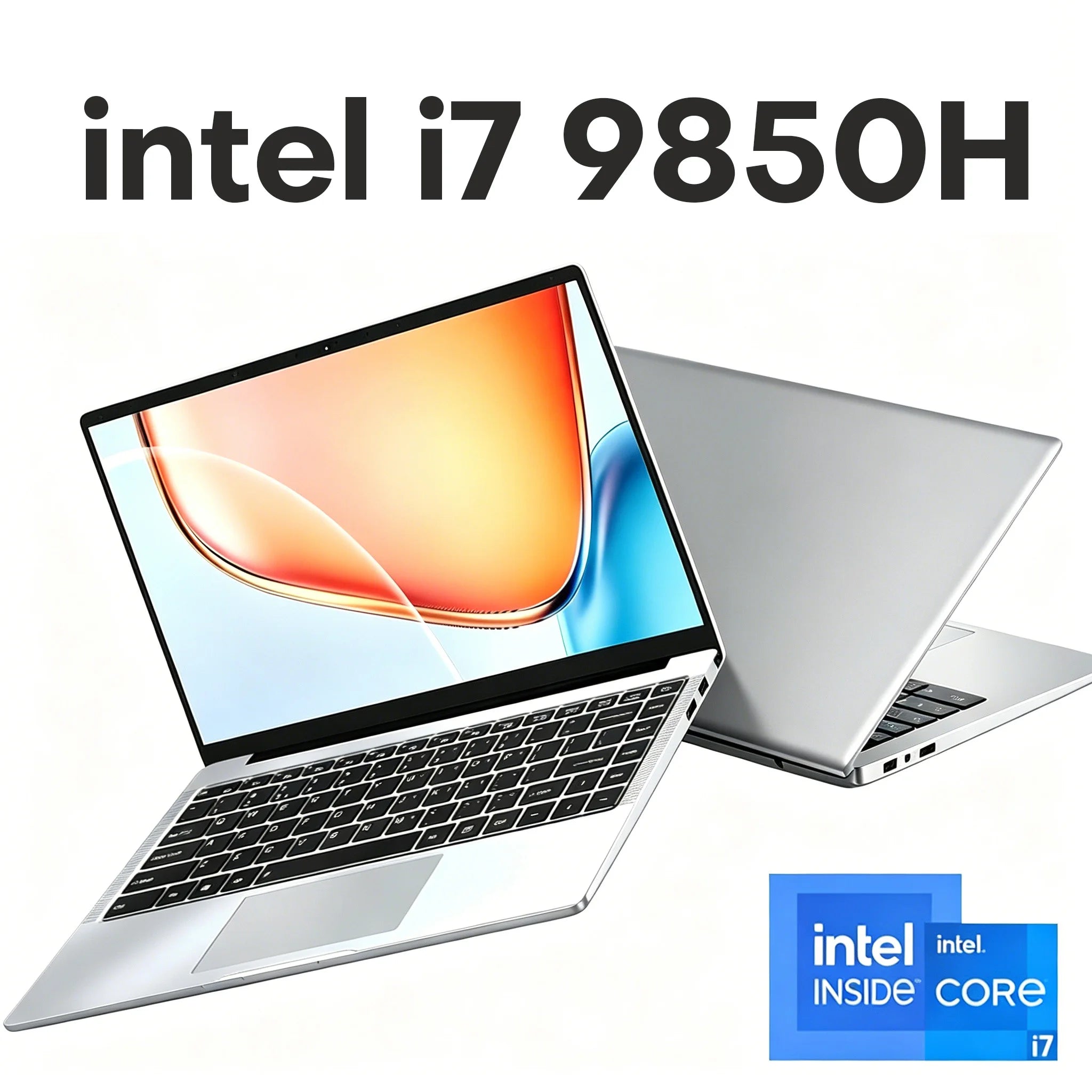 Portable Laptop Computer Windows 11 Intel i7-9850H Intel A3950 Notebook PC Gamer 12GB RAM 512GB 1TB SSD Office Study Computer PC