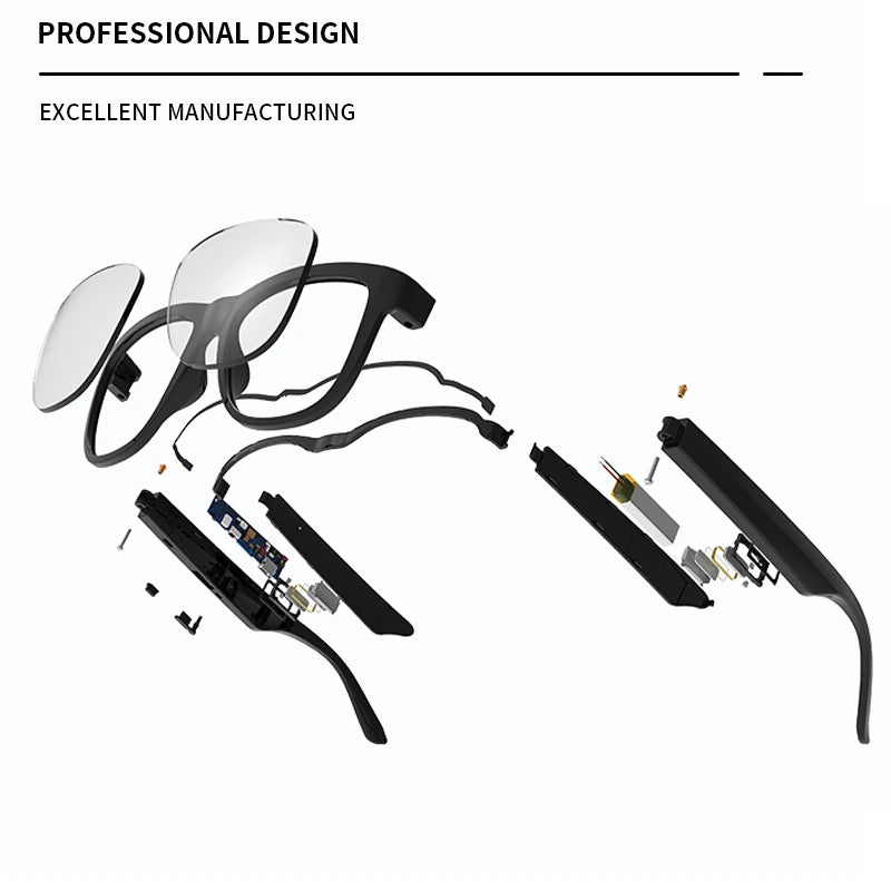 Tidesmit Smart Bluetooth Glasses with Audio Earphones and UV400 Lenses Tidesmit