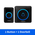 Meian IP65 Waterproof Wireless Doorbell Smart Home Outdoor Door Bell 60 Ringtone 5 Volume Adjustable LED Flash Smart Door Bell
