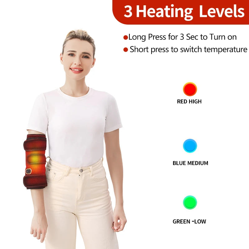Heated Elbow Massager for Joint Pain Relief - Tidesmit Wellness Tool Relaxation Treatment Tidesmit