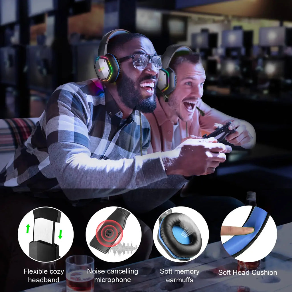 Tidesmit E1000 Gaming Headset with 7.1 Surround Sound - Wired Tidesmit