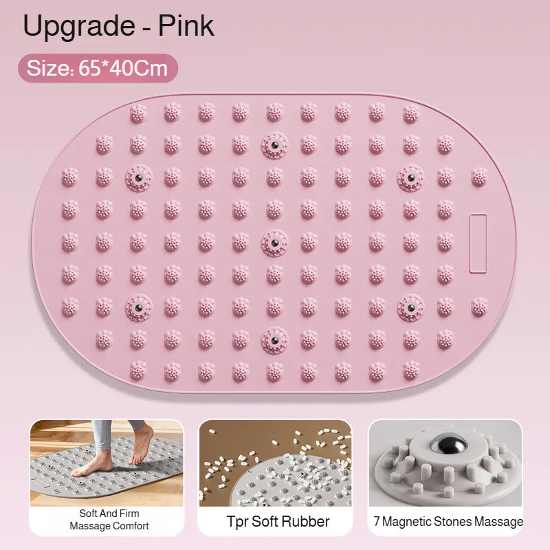 Multifunctional Liquid Silicone Foot Massage Pad Foot Acupoint Finger Pressure Board Indoor Jogging Magnetic Shiatsu Yoga Mat
