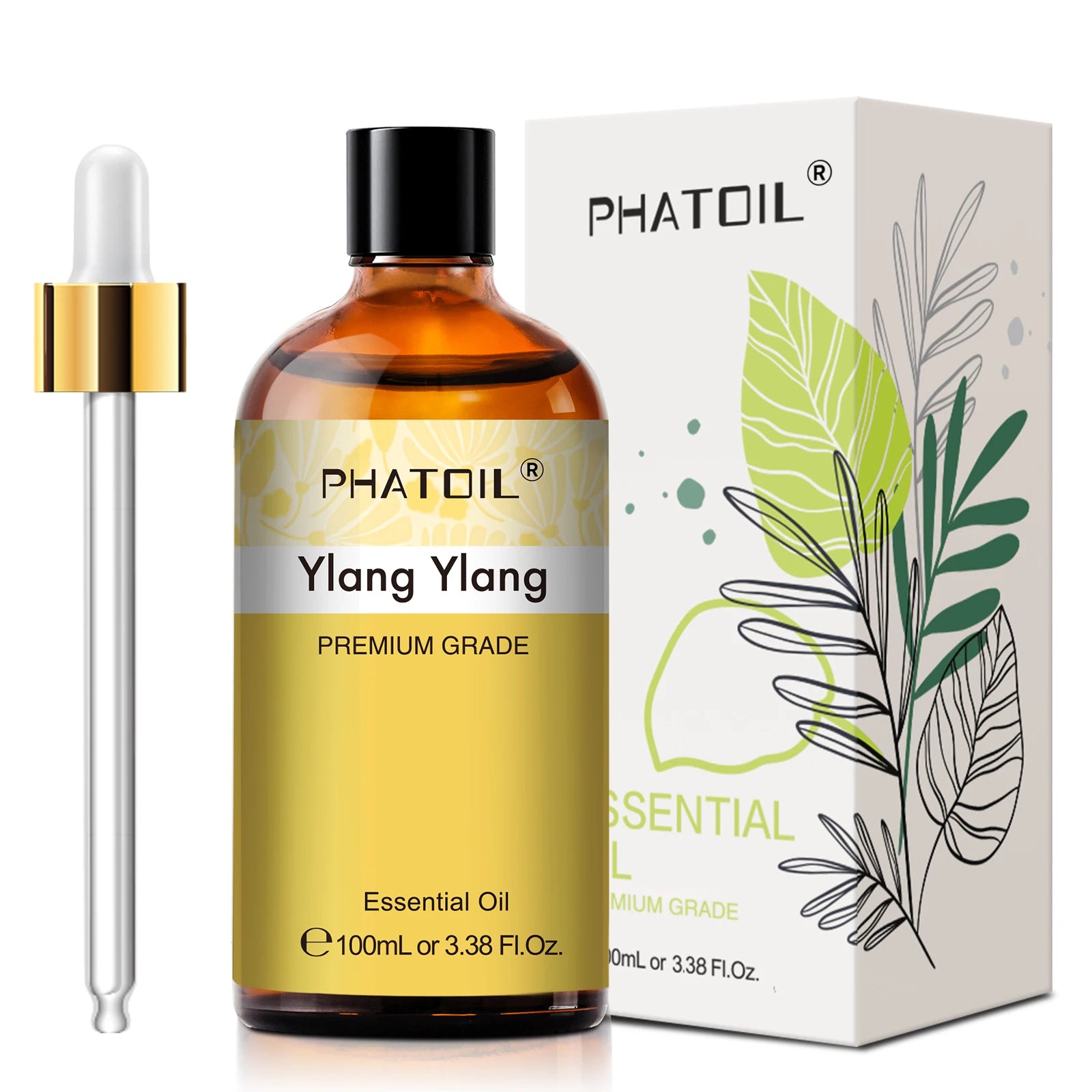 PHATOIL 100ml Lavender Peppermint Lemon Eucalyptus Lemongrass Essential Oil Natural Plant Pure Essential Oils For Diffuser