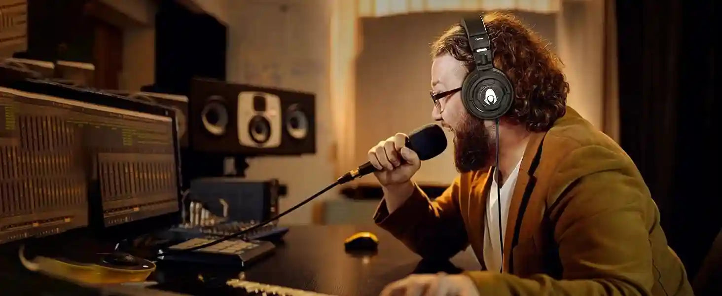 Studio Monitor Over-Ear Headphones - Detachable Cord Ti660x Tidesmit