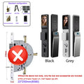 Waterproof  Smart Door Alexa Lock Israel 6590 Mortise Hebrew Tuya Smart Life APP Face Digital Door Lock With Camera