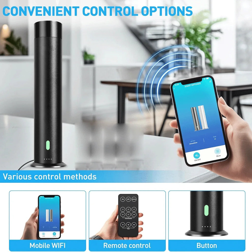 Smart WiFi Essential Oil Waterless Fragrance Diffuser Home Scent Aromatherapy Tuya App Diffusers Luxury Scenting Hotel Diffuser