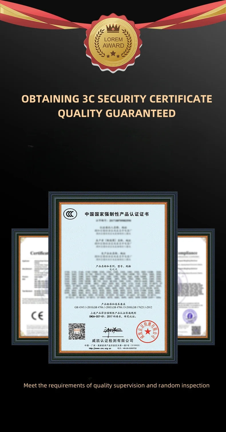 3C certified 1600W wall-mounted hair dryer for hotels. Professional quick-drying safety guaranteed for home use.