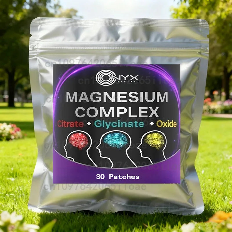 30 Patches Magnesium Complex Compound Transdermal Patches Support Calm, Restful Mood & Muscle