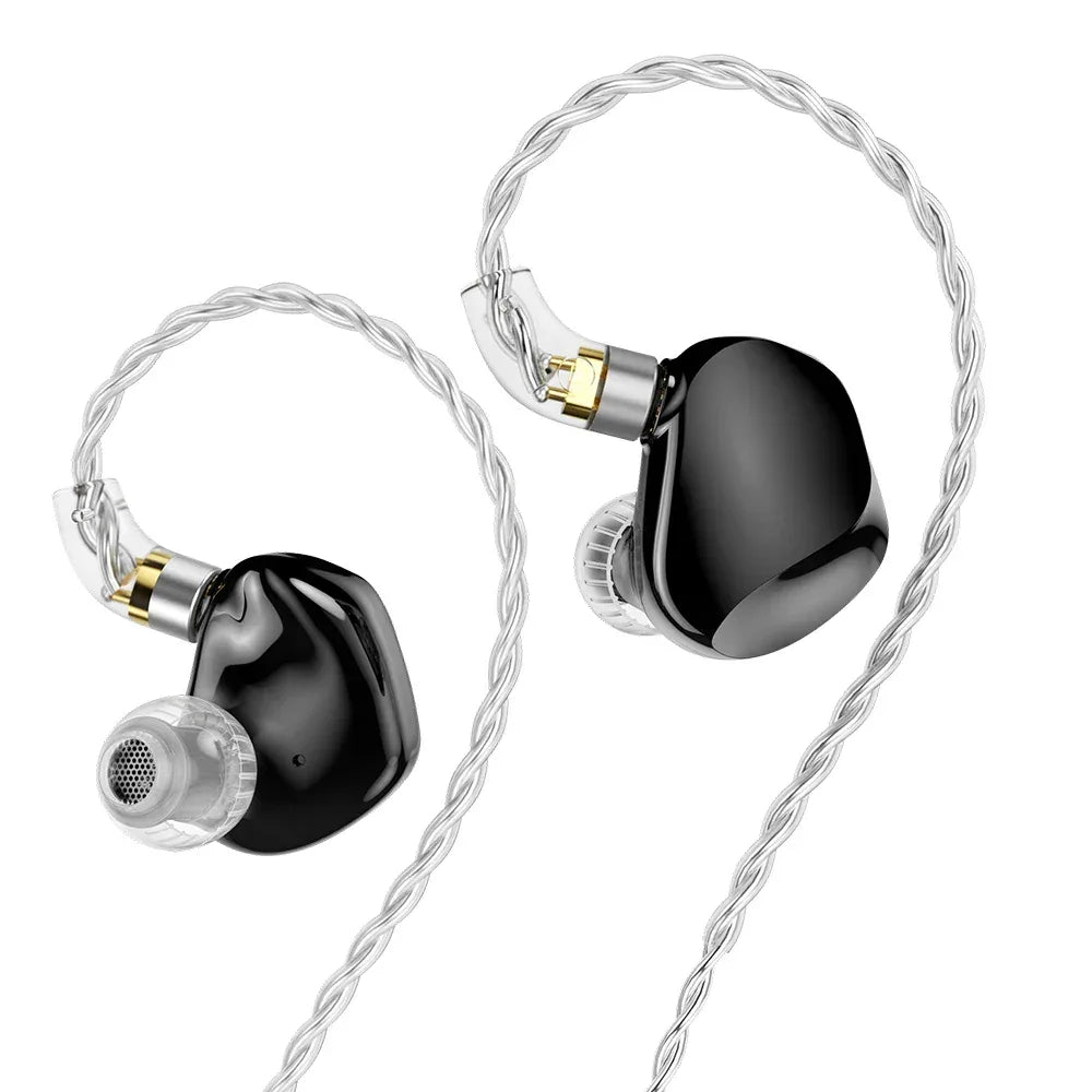Tidesmit 9-Driver Hybrid In-Ear Monitors | HiFi Wired Noise-Isolating Earphones 3.5 Black No mic China Mainland Tidesmit