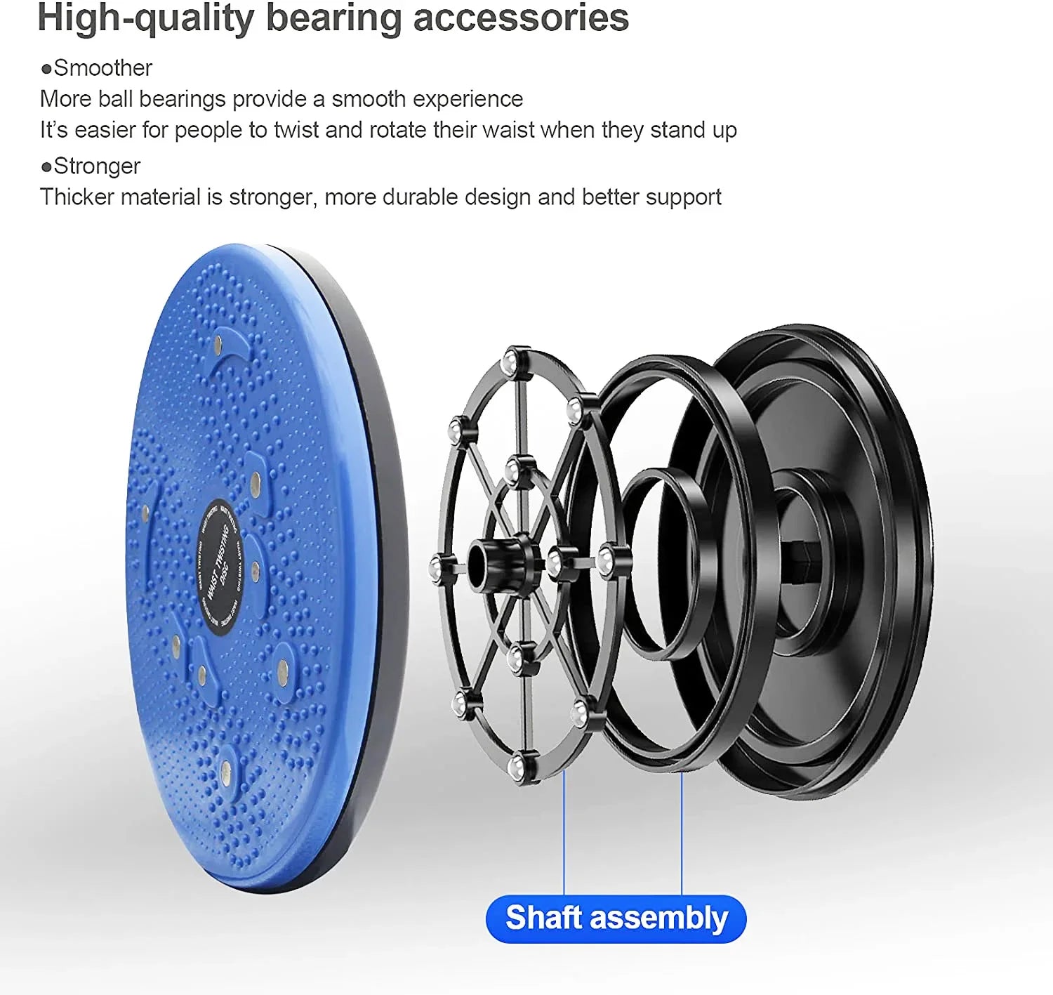 Waist Twisting Disc for Core Fitness - Non-Slip Massage Design Body Shaping Massage Equipment Tidesmit