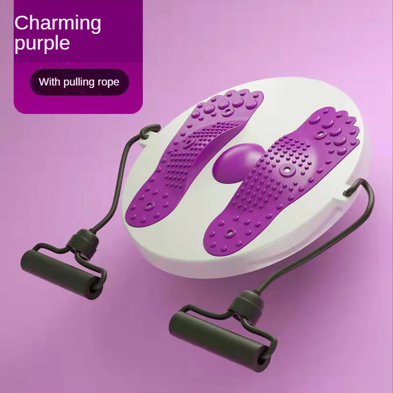 Tidesmit Waist Twisting Disc for Abdominal Training and Foot Massage Body Shaping Massage Equipment WHITE Tidesmit