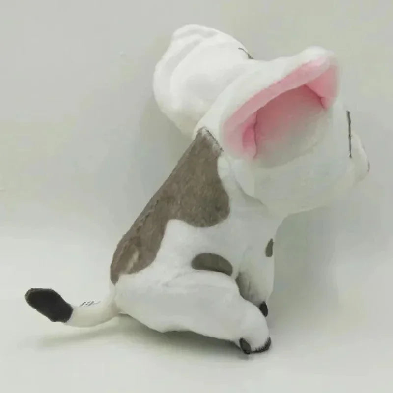 22cm Moana Pua pig plush toy. Soft white and grey stuffed animal pillow, perfect for kids' bedroom decor and gifts.