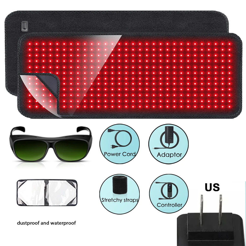 Red Light Therapy Heating Pad for Muscle Relief - Tidesmit Wellness Massage Chairs US plug Tidesmit