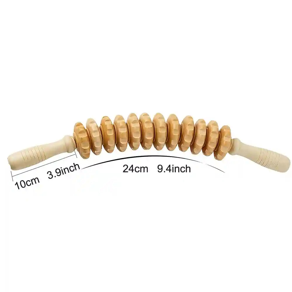 Wood Therapy Massage Roller for Lymphatic Drainage and Body Shaping Massage Roller 1-1pcs Tidesmit