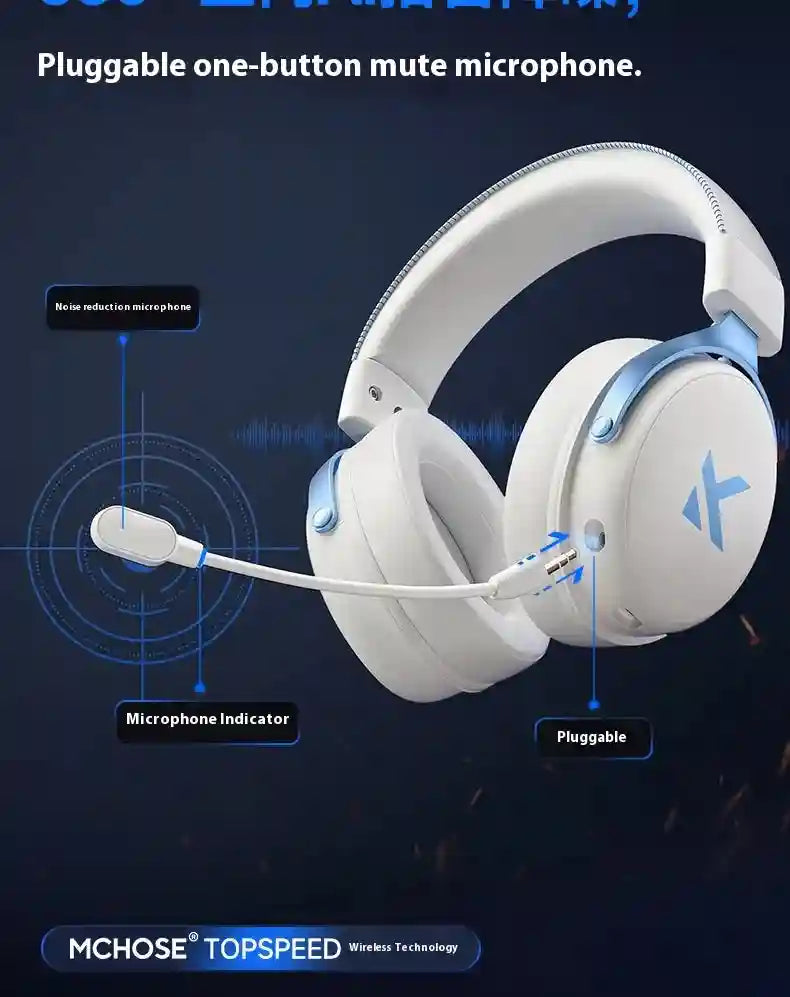 Wireless Gaming Headset V9 Pro with Noise Cancelling Mic - Over-Ear Audio Tidesmit