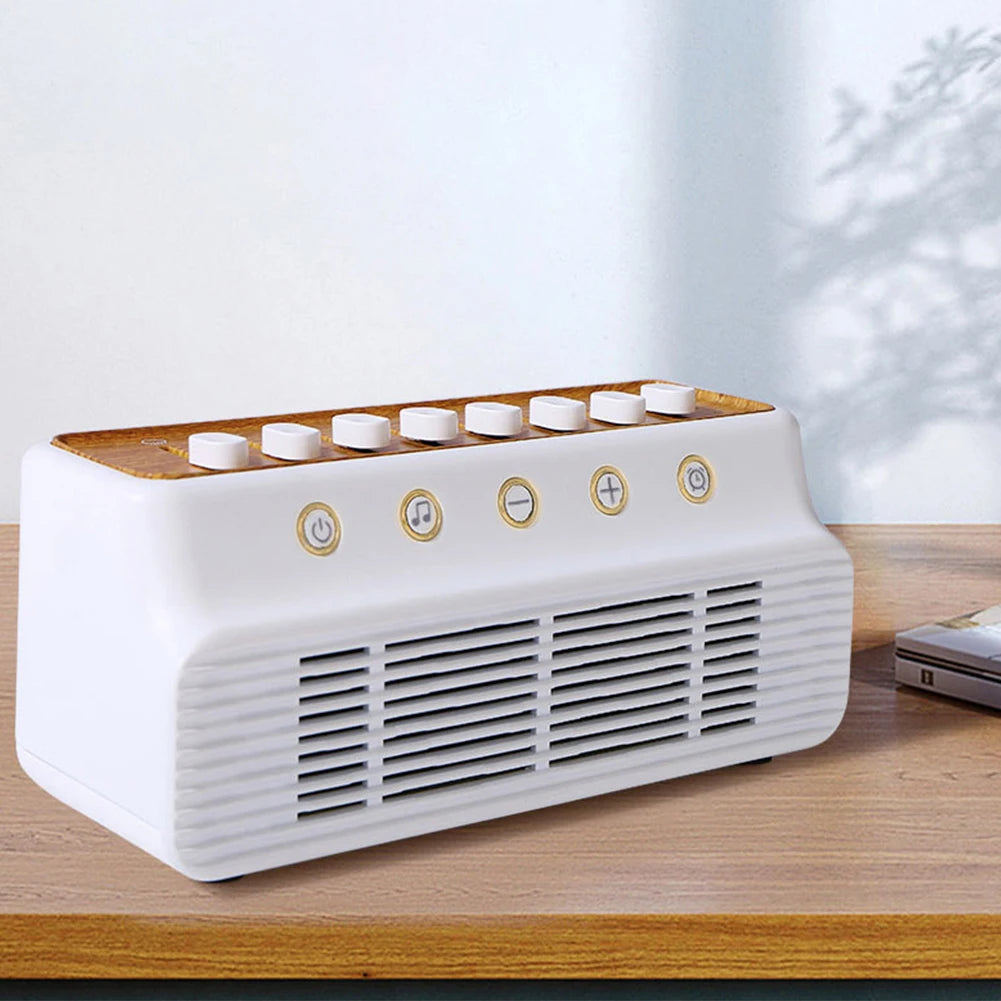 DIY White Noise Speaker Timer Sleep Sound Machine Type-C Rechargeable White Noise Sleep Machines for Bedroom Living Room Bedside