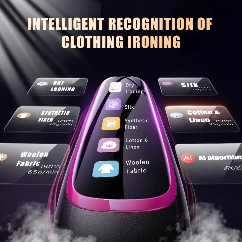 Tidesmit portable handheld garment steamer showing compact design and fast heating nozzle for travel clothes ironing