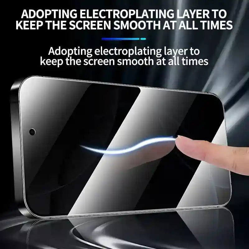 Privacy Screen Protector for iPhone 16 Pro, 3 Pack Anti-Peep Tempered Glass AE Tidesmit