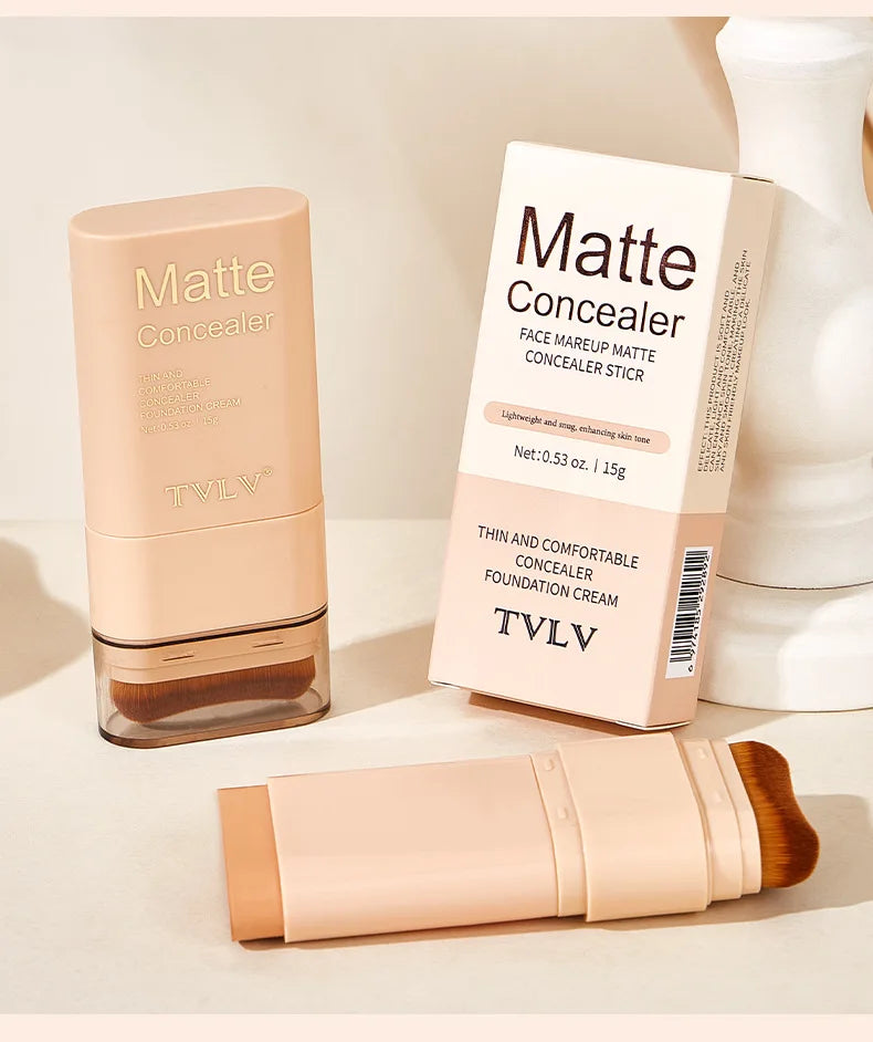 Tidesmit double-head foundation stick shade swatch showing nine-color waterproof face makeup texture