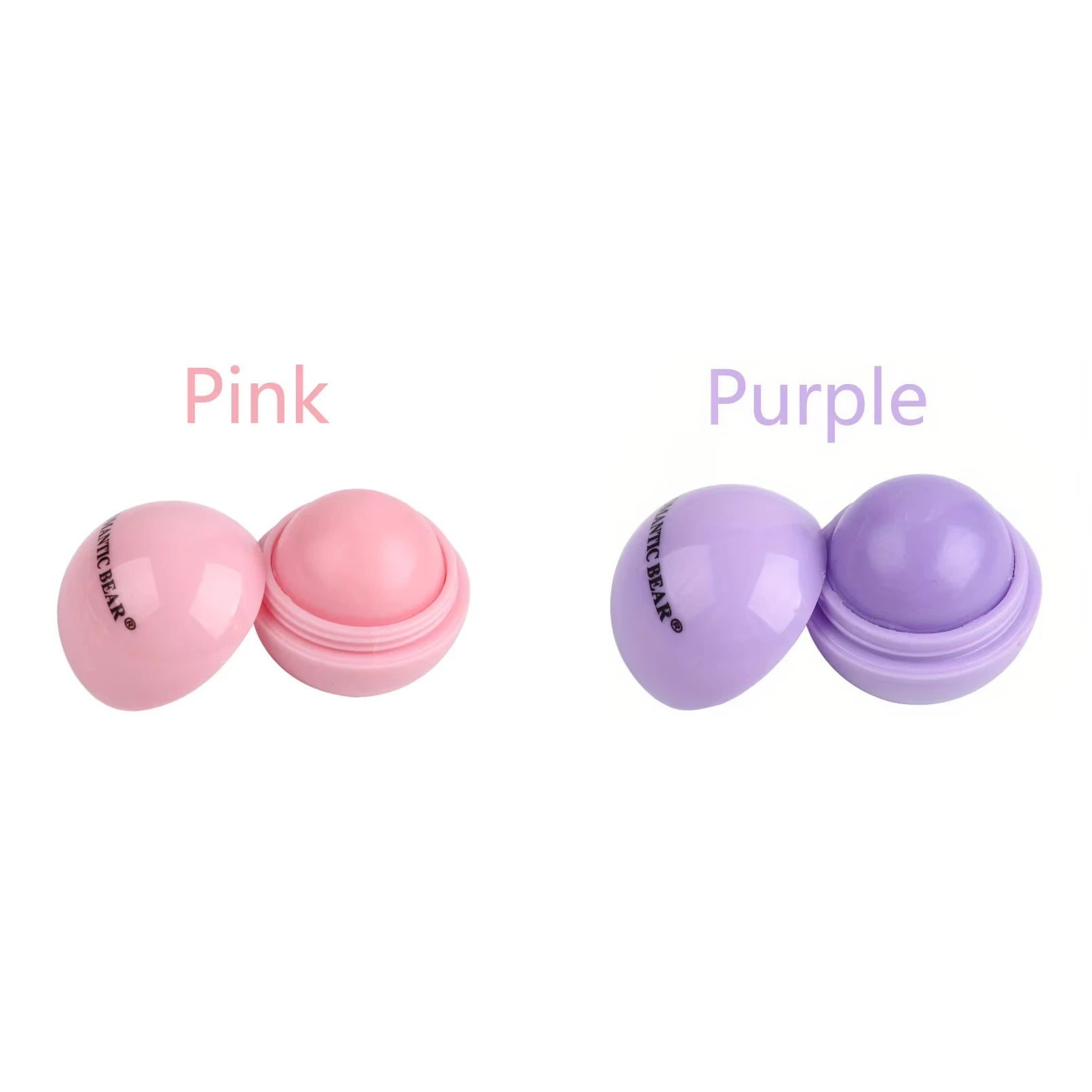 Ball Shaped Hydrating Lip Balm Set - 6pcs Nourishing Lip Care Lip Care Pink Purple Tidesmit