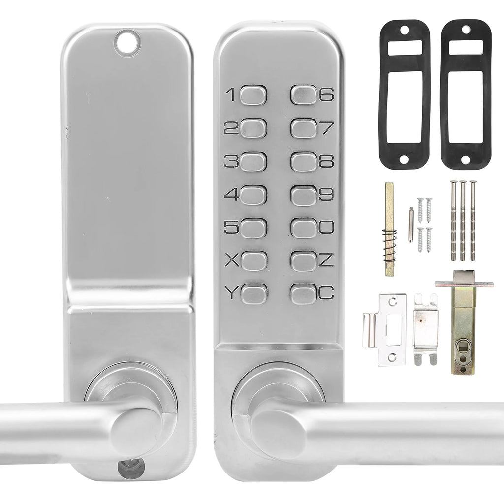 Smart Mechanical Digital Password Entry Non‑Power High Security Anti-Theft Safety Door Lock Durable for Home Office Access
