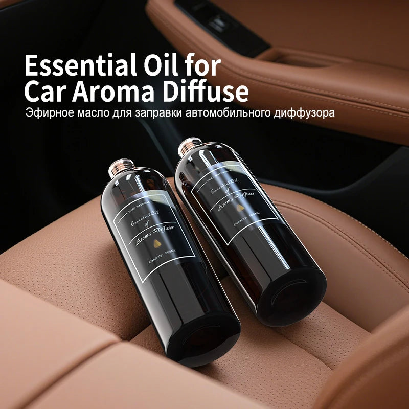 500ML Large Capacity Essential Oil Refill for Aroma Diffusers Long-Lasting Home Hotel Air Freshener with Reed Sticks Fragrance