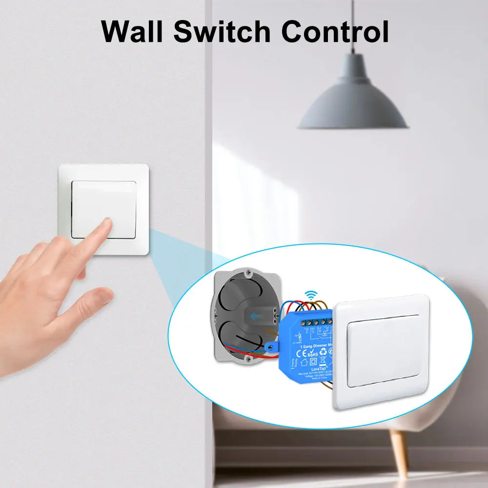 Smart WiFi Light Switch Module for Home Automation - App Controlled Tidesmit