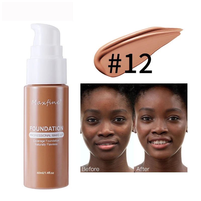 Tidesmit 12 color liquid foundation texture close-up showing lightweight moisturizing formula with high coverage